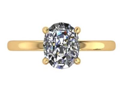 Chine Type de établissement illimité ovale de Diamond Ring Size OV9X7MM de carat de la coupe 2,1 à vendre