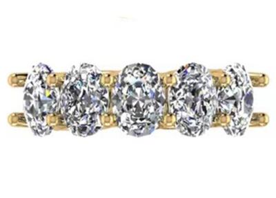 China Tamanho oval do diamante 18K Rose Gold Ring 6.43x 4.7x 3.03mm para o aniversário à venda
