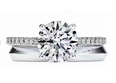 China 38pcs Diamond Engagement Ring Settings Round natural cortó 1.2ct RD7MM en venta