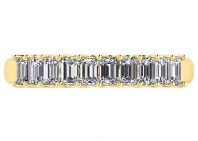 China 10pcs el EM del diamante 18k Rose Gold Ring 3.0×2.0m m cortó para el aniversario en venta