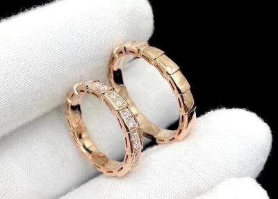 China anillo de la víbora de 0.41ct Serpenti, 18K Diamond Ring Width natural 4m m en venta