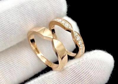 China Gold-Diamond Engagement Rings 0.30ct 3.98g der Schlangen-18k Gewicht Krappenfassung zu verkaufen