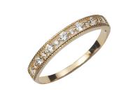 Cina Dimensione reale di Diamond Jewellery Ring Round Cut 2.5mm 1.3mm di stile a filigrana in vendita