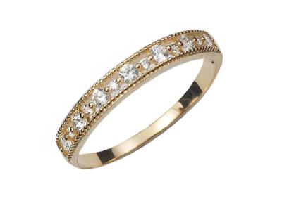 China Tamaño real de Diamond Jewellery Ring Round Cut 2.5m m 1.3m m del estilo afiligranado en venta
