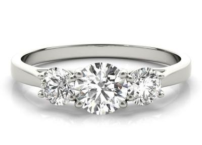 China 1.0 Carat 9K Silver Ring 925 Sterling Silver Material with Moissanite ODM for sale