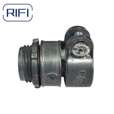 China 20mm Flexible Conduit Fittings Bx Box Connector Flexible Conduit To Box for sale