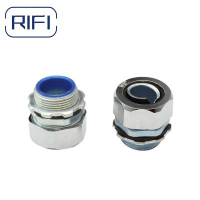 China Plum Type Flexible Conduit And Fittings Male Thread Zinc Cable Conduit Connector for sale