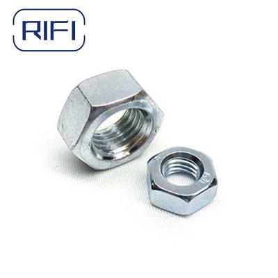 China DIN934 ANSI Metal Hardware Fasteners Galvanized Zinc Plated Hex Nut for sale
