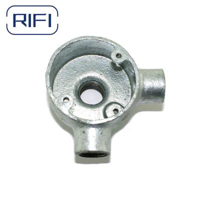 China OEM Galvanized Steel Pipe Fittings For Construction Malleable Iron Junction Box for sale