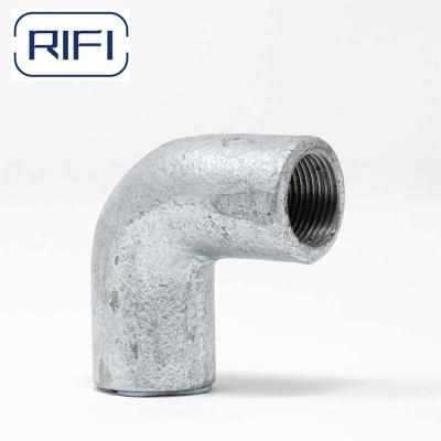 China Silver GI Conduit Fittings 32mm Galvanized Pipe Elbow BS Standard for sale