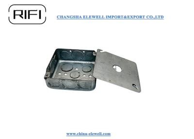 China Caja de acero cuadrado de conexión de conducto flexible con placa de cubierta de caja en venta