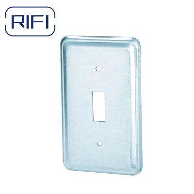 China Steel Rectangular Electrical Conduit Boxes Fittings 2X4 Handy Box Cover for sale