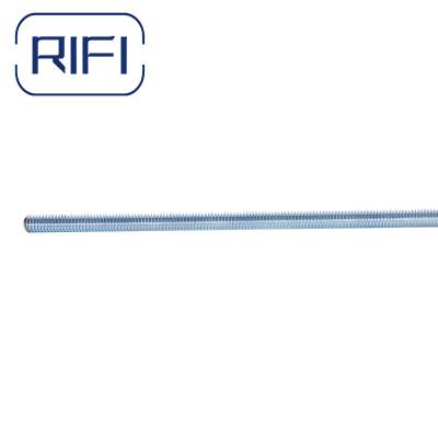China DIN Electro Galvanized Threaded Rod G.I. 3/8 X 10″ For Fixing Pipes And Channels for sale