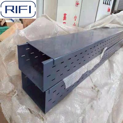 China Iso Standards Fireproof Perforated Cable Tray Electrical Cable Rack High Load Capacity for sale