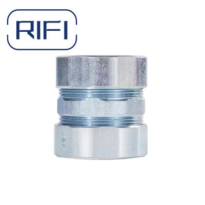 China Female Imc Conduit Fittings Steel With Zinc Coating IMC Compression Coupling for sale