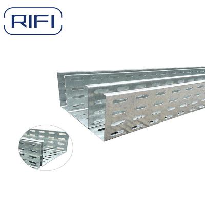 China Wire Mesh Tray Cable Wire Perforated Cable Tray 50-200mm Height for sale