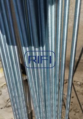 China RIFI Zinc Plated Threaded Rod DIN 975 Class 4.6  DIN976 Class 4.8 40 Degree 60 Degree M6 M8 M10 M12 for sale
