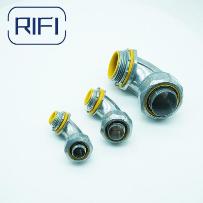 China Liquid tight conduit to box or enclosure Flexible conduits connector met geel of blauw Te koop
