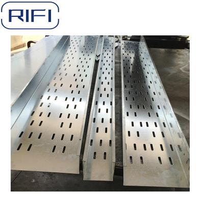 China Hot-dip Galvanizing Electrical Cable Tray Height 50-200mm Fire Resistance for sale