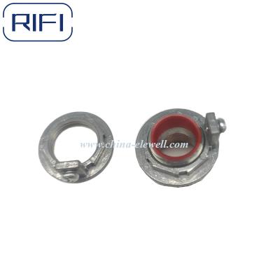 China RIFI Red Insulated 3/4 Inch Grounding Threaded Hub Zinc Die Cast for sale