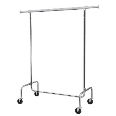 China Chrome Tube Stainless Steel Clothes Rack , Metal Heavy Duty Clothes Rack for sale