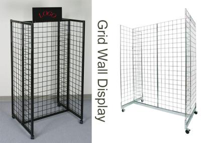China Gridwall Gondola Grocery Store Display Racks For Supmarket Iron Frame H Shape for sale