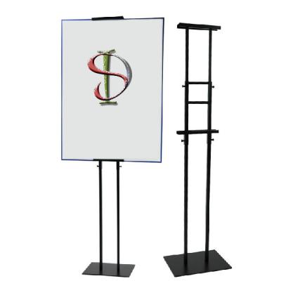 China Ad Picture Metal Frame Poster Display Stand Knock Down Structure Customized Size for sale