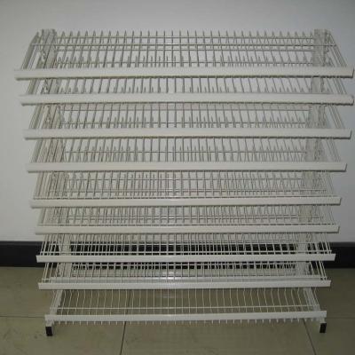 China Floor Standing Adjustable Wire Rack , Mulitple Tier Adjustable Display Shelves for sale