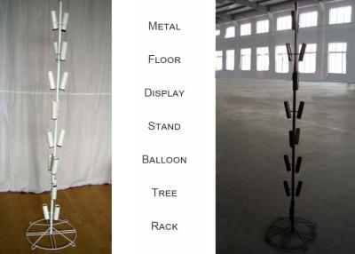 China Balloons Tree Metal Floor Display Stands / 16 Tubular Holder Metal Display Rack for sale