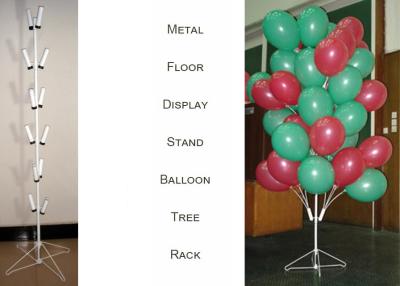China Balloons Tree Metal Display Floor Stands with Wire Foldable Base / 8 PairsTubular Holder Balloon Metal Display Racks for sale