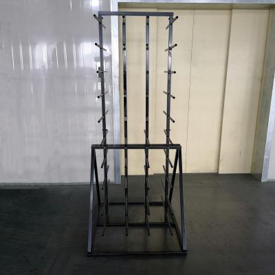 China Metal Double Sides Roller 80 Arm Industrial Display Stands For Vinyl Roll for sale