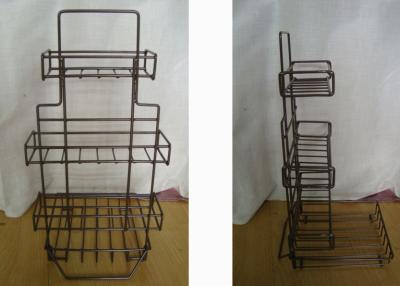 China 8 Tea Boxes Metal Food Display Stands Wire Basket Display Rack For Tea Package for sale