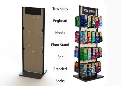 China Customized MDF Branded Display Stands Wood Floor Stands For Socks for sale