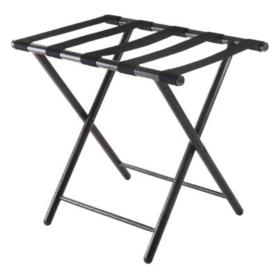 China Tubular Straight Leg Hotel Display Stand With 5 Black Straps for sale