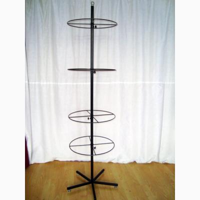 China 4 Layers Spinning POP Display Rack With 5 Legs Base for sale