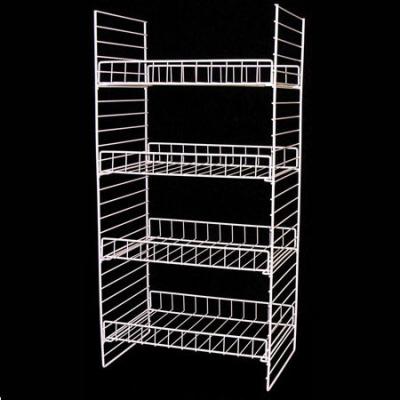 China Supermarket Metal Wire Display Stands / Mulitple Shelf Wire Rack Display Stands for sale