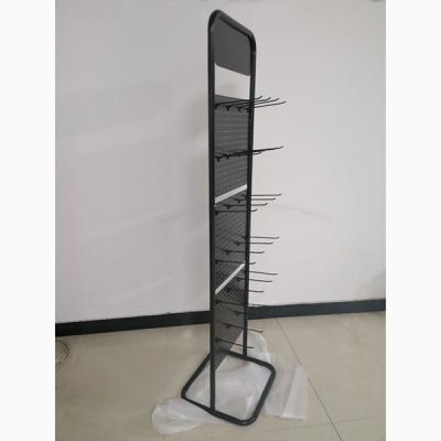 China Universal Grocery Store Display Racks / Two Pegboard Metal Display Stand for sale