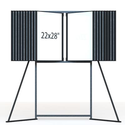 China Knocked Down Construction Poster Display Stand 22X28 Inch for sale