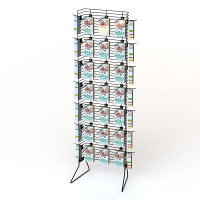 China Single Powder Wing Metal Display Racks Knockdown Structure for sale