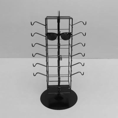 China 4 Sides Metal Counter Display Stands Rotational For 36pcs Glasses for sale