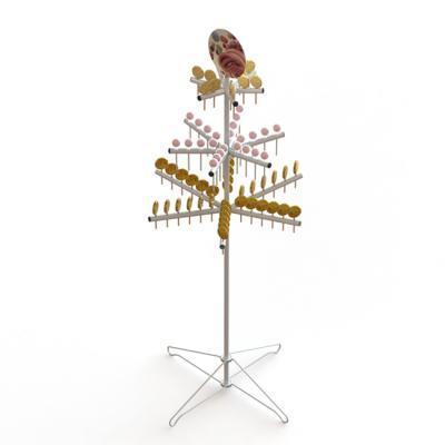 China 3 Layers Lollipop Metal Tree Display Rack With Foldabled Base for sale