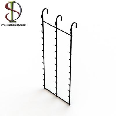 China 3 Metal Strips Clip Snack Display Rack For Door Or Wall for sale