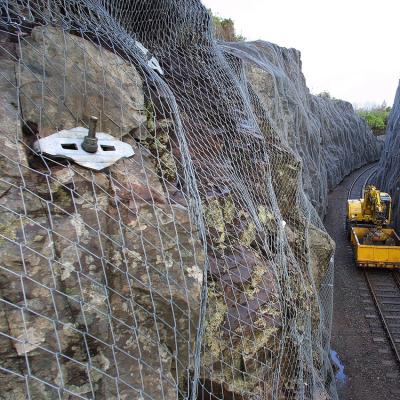 China TECCO Mesh Rockfall Barrier Mesh / Slope Stabilisation for sale