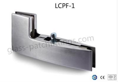 China SSS Finish Frameless Glass Door Patch Fittings Interchangeable Pivot Point Of 55 / 65mm for sale