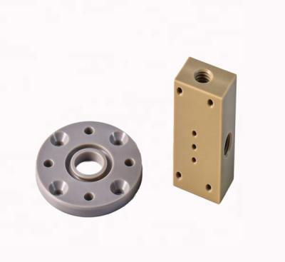 China Nylon POM PE PTFE CNC Precision Machined Plastic Parts Non Surface Customized for sale