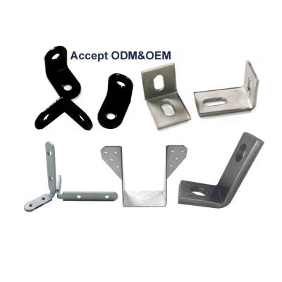 China Aluminum Bending Welding Stamped Metal Brackets Sheet Mold Punching Metal Parts for sale