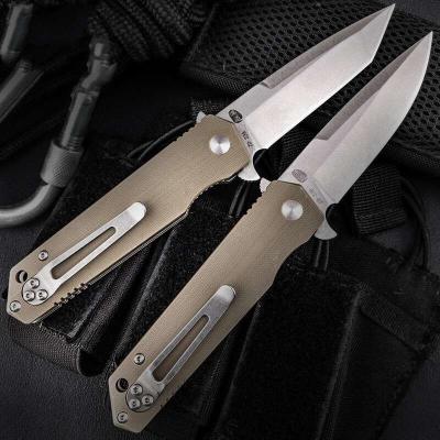 China 0.65ft 200mm Folding Pocket Knife Wood Handle Anti Erosion For  Camping for sale