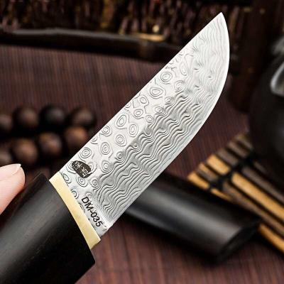 China HRC 50 55 Sharp Kitchen Knives Damascus Steel Chef Knife Walnut  Handle Japanese for sale