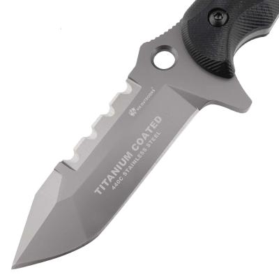China Punho de dobramento inoxidável 143g do G10 de Dagger Steel Knife da faca de bolso à venda
