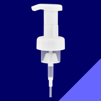 China Outside Spring Foaming Hand Pump Dispenser , Plastic Material Travel Soap Pump for sale